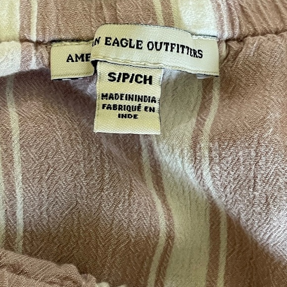 American Eagle Outfitters Pink and White Jumpsuit with Elegant Design - Picture 6 of 6